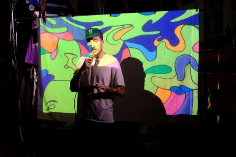 Jesse The Tree performing with Visibox